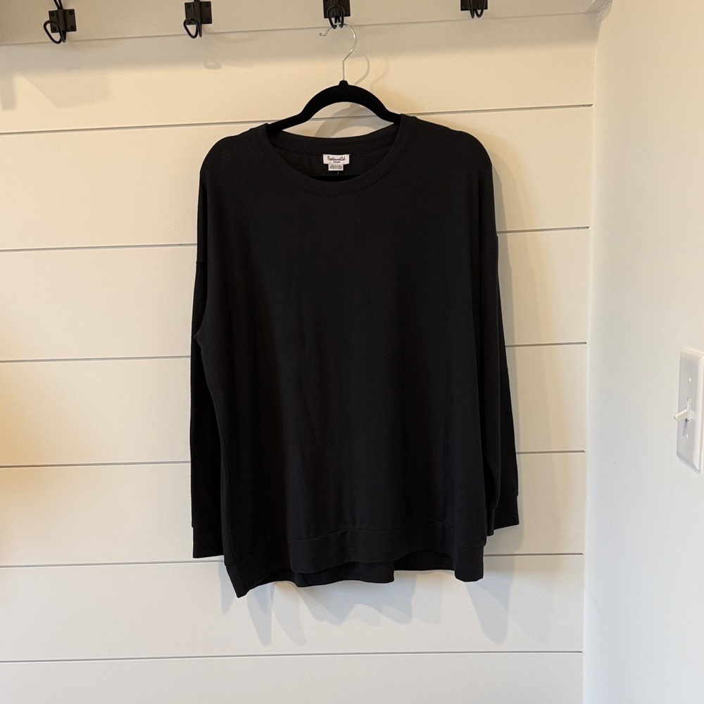 Splendid NWT Black Long Sleeve Tee or Pajama Top oversized M